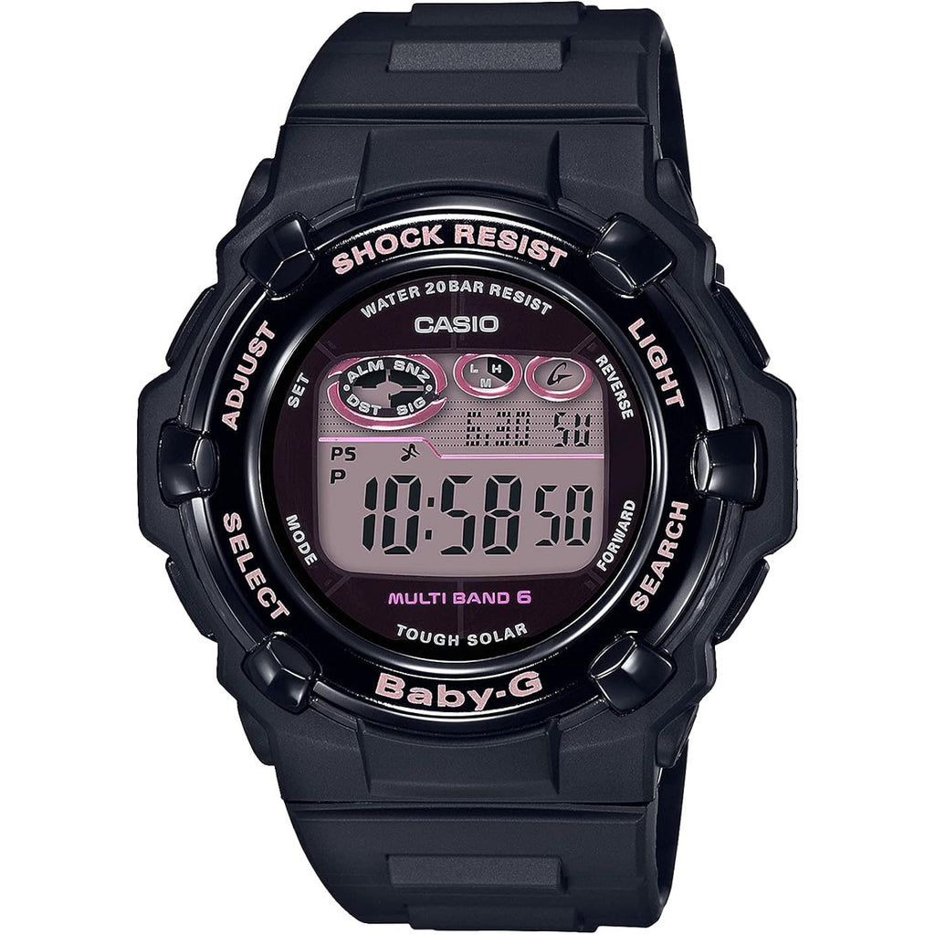 Casio] Watch Baby-G Radio Solar 2021 Model Bgr-3000Ucb-1Jf Ladies Black