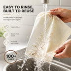 Reusable Cheesecloth,Grade 100,20X20 Inch Hemmed Cheese Cloth For Straining Craft,100% Cotton Unbleached Cloth Strainer For Cooking,Baking,Juicing,Cheese Making,Ultra Fine And Dense,Washable