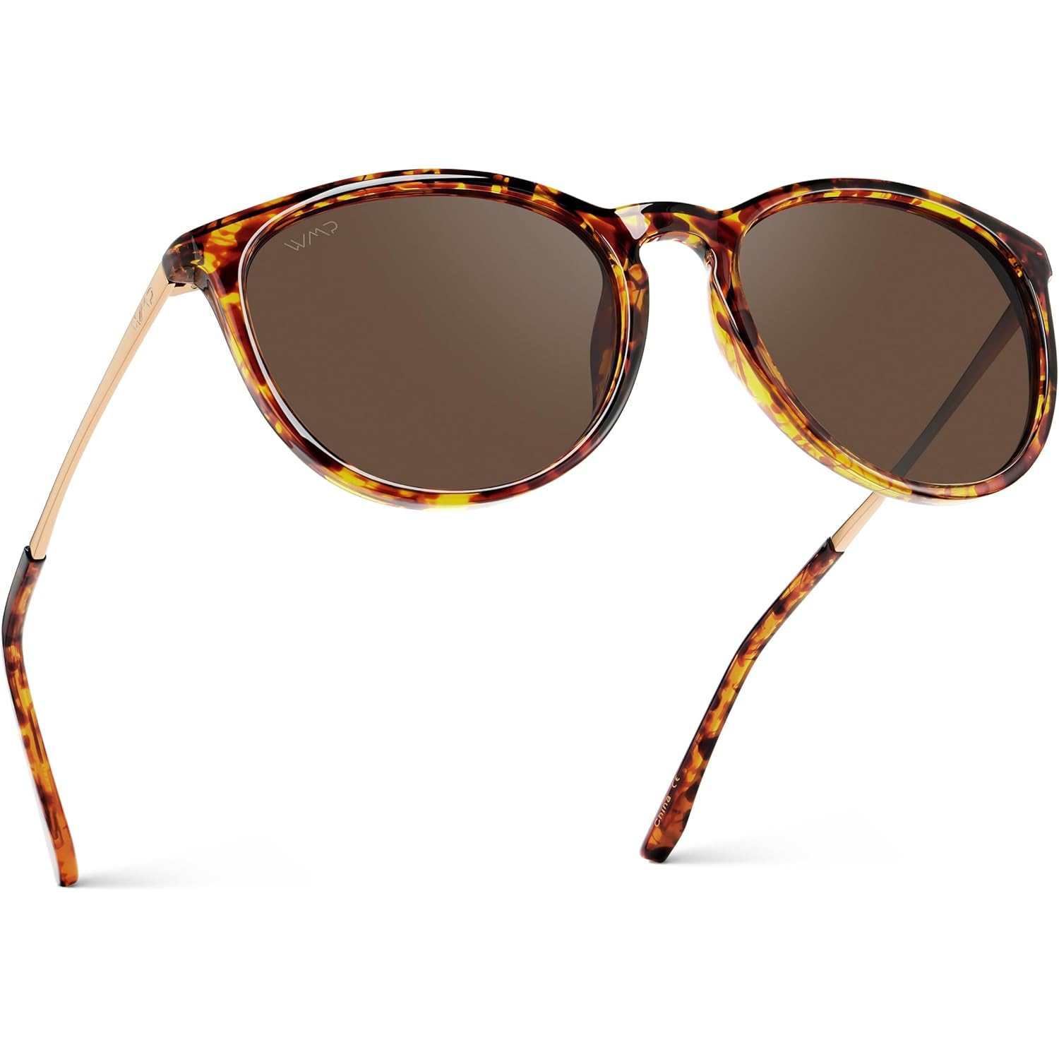 WearMe Pro Round Polarized Sunglasses for Women - UV400 Protection, Lightweight Frame, Vintage Retro Style