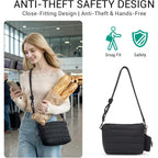 Acuario Crossbody Bags For Women - Puffy Tote Bag Purse For Work, Travel, Shoulder Handbag With Small Wallet