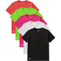 American Heaven Men'S Short Sleeve Work Out Crew Neck Mesh T-Shirts | Dry Fit Active Athletic Gym Tops | Multi Packs Colors