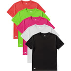 American Heaven Men'S Short Sleeve Work Out Crew Neck Mesh T-Shirts | Dry Fit Active Athletic Gym Tops | Multi Packs Colors