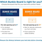 Original Bunkie Board Queen Size (60X80) - Non-Slip Breathable Bed Support Board For Slatted Bed Frame, Anti-Sag Under Bed Support, Noise Minimizing Bed Board