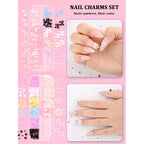 YOOVR Nail Art Kit, Nail Art Tools, Nail Design Tools, Nail Art Brushes Decoration Kit, Nail Dotting Tool, Nail Kit for Beginners, Chrome Nail Powder, Nail Stickers, Nail Rhinestones, Nail Charms Gems