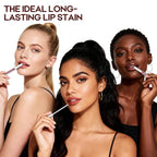 3Pcs Lip Stain Peel Off Set With Tweezer, Peel Off Lip Liner Stain Long Lasting Waterproof, Matte Lip Tattoo Tint Transfer Proof, Highly Pigmented Color Lip Makeup(#809+810+811)