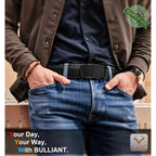Bulliant Men'S Belt,Slide Ratchet Belt Adjsutable For Men Suit Casual Jeans Gift Boxed,Trim To Fit