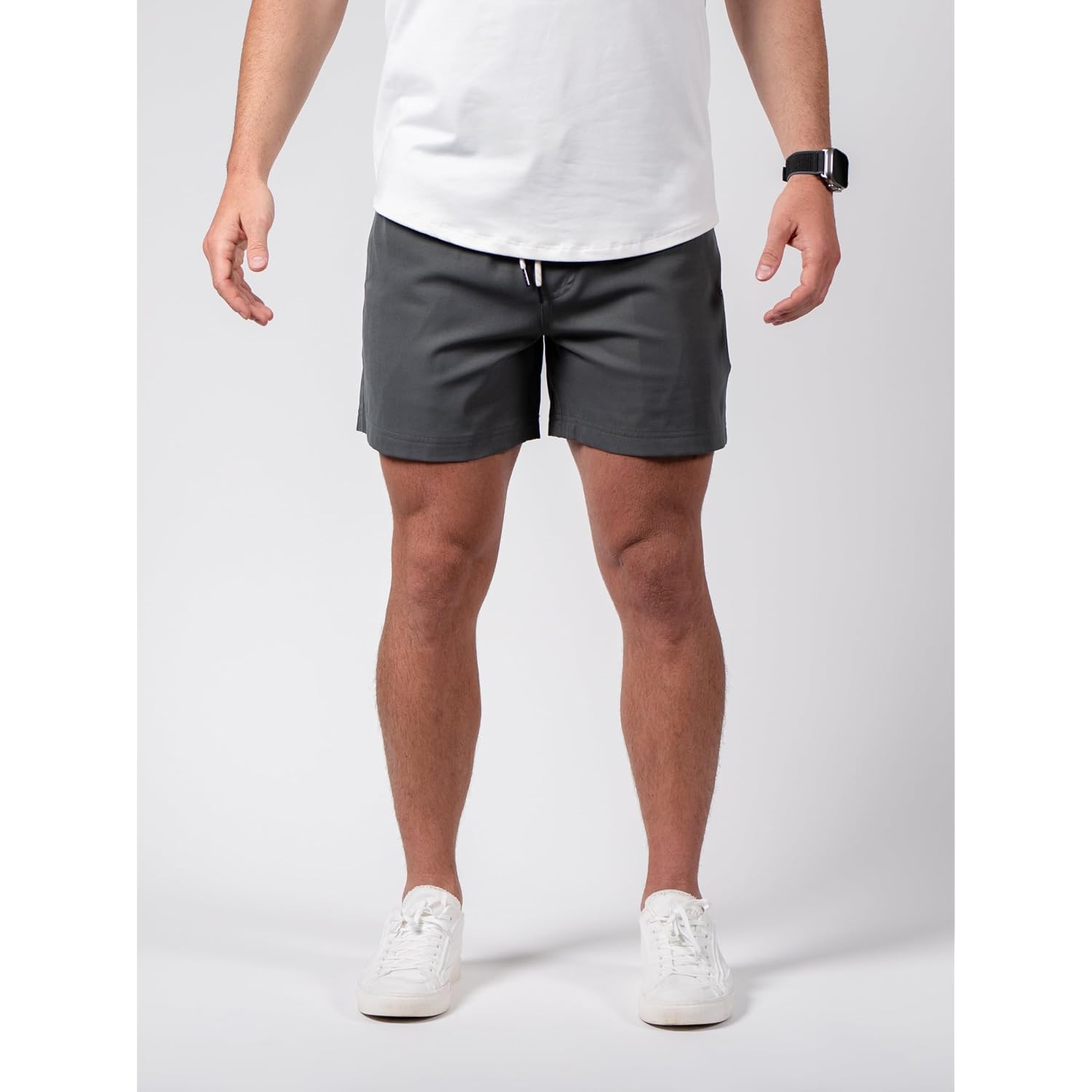 Wowie Mens Sapien 2.0 Casual Stretchy Mens Shorts, Lightweight & Anti-Wrinkle Material Summer Shorts With Pockets