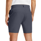 Mens Golf Shorts 7 Inch Tapered Leg Stretch Lightweight Skinny For Dress Casual Business Work