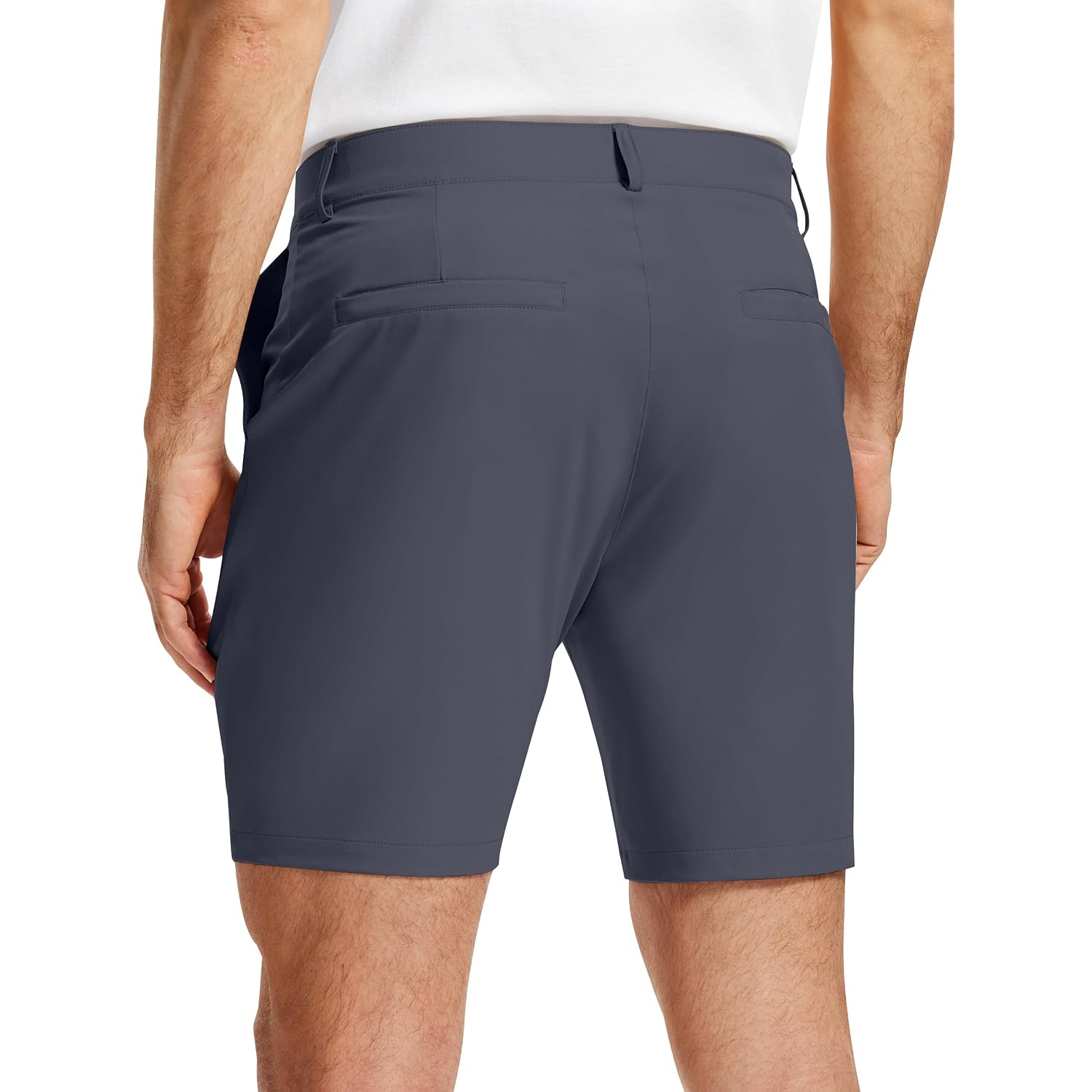 Mens Golf Shorts 7 Inch Tapered Leg Stretch Lightweight Skinny For Dress Casual Business Work