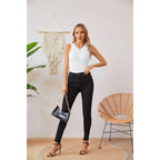 VICHYIE Women Tank Tops Summer Sleeveless Basic Cami Top Shirt Slim Knit Ribbed Racerback Blouses