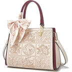 Foxlover Medium Tote Bag For Women Designer Vintage Satchel Handbags Top-Handle Purses