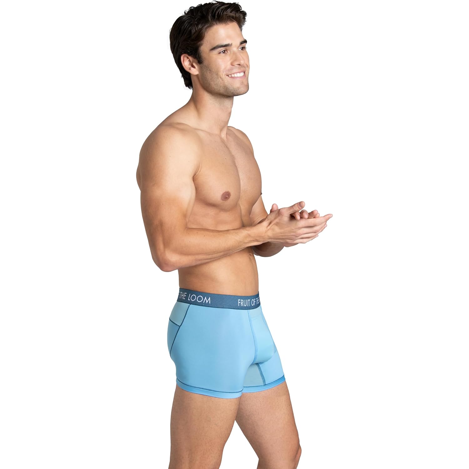 Fruit Of The Loom Men'S Getaway Boxer Briefs, Lightweight Breathable Fabric, Quick Dry & Odor Control