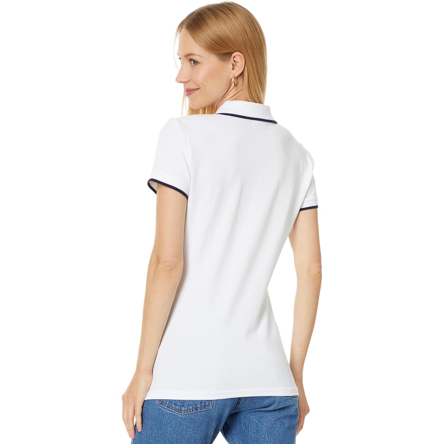 U.S. Polo Assn. Women'S Classic Stretch Pique Polo Shirt