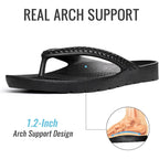 Kidmi Arch Support Flip Flops For Womens Comfortable Orthopedic Sandals For Plantar Fasciitis Beach Thong Slides