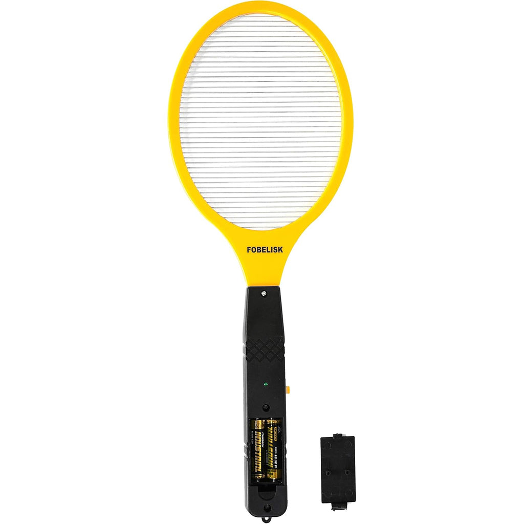 Electric Fly Swatter Racket For Mosquito And Flying Insect Control | Portable Design, Indoor/Outdoor Use, Camping Ready, Instant Bug Zapping, Includes 22 Aa Batteries, Non-Slip Grip