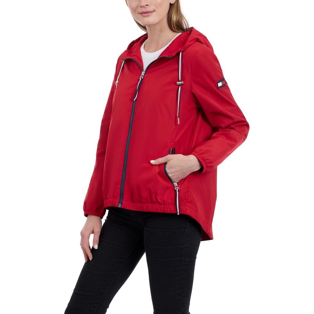 Tommy Hilfiger Women'S Classic Water-Resistant Rain Jacket