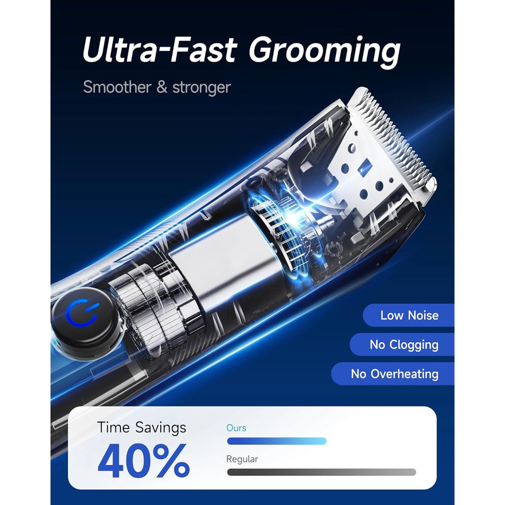 Manscape Trimmer for Men - No Nicks Electric Razor-Shaver for Balls/Pubic/Groin/Legs/Chest Hair Removal w/Light & Ceramic Blade, IPX7 Waterproof Full Body Hair Groomer USB-C Charging, Gifts for Men
