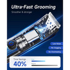 Manscape Trimmer for Men - No Nicks Electric Razor-Shaver for Balls/Pubic/Groin/Legs/Chest Hair Removal w/Light & Ceramic Blade, IPX7 Waterproof Full Body Hair Groomer USB-C Charging, Gifts for Men