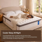 12 Inch Queen Mattress - Hybrid Mattress In A Box, Memory Foam Mattress With Pocket Springs, Medium Firm, Pressure Relief & Motion Isolation, Certipur Us Certified