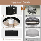 Gassda Canvas Tote Bag For Women Crossbody Work Purse With Pockets Top Handle Handbag Satchel Bags For Travel Nurse Teacher