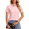 Women's Polo Shirts Short Sleeve 3-Button UPF 50+ Collared Shirt Summer Casual Tops Wicking Golf Polos