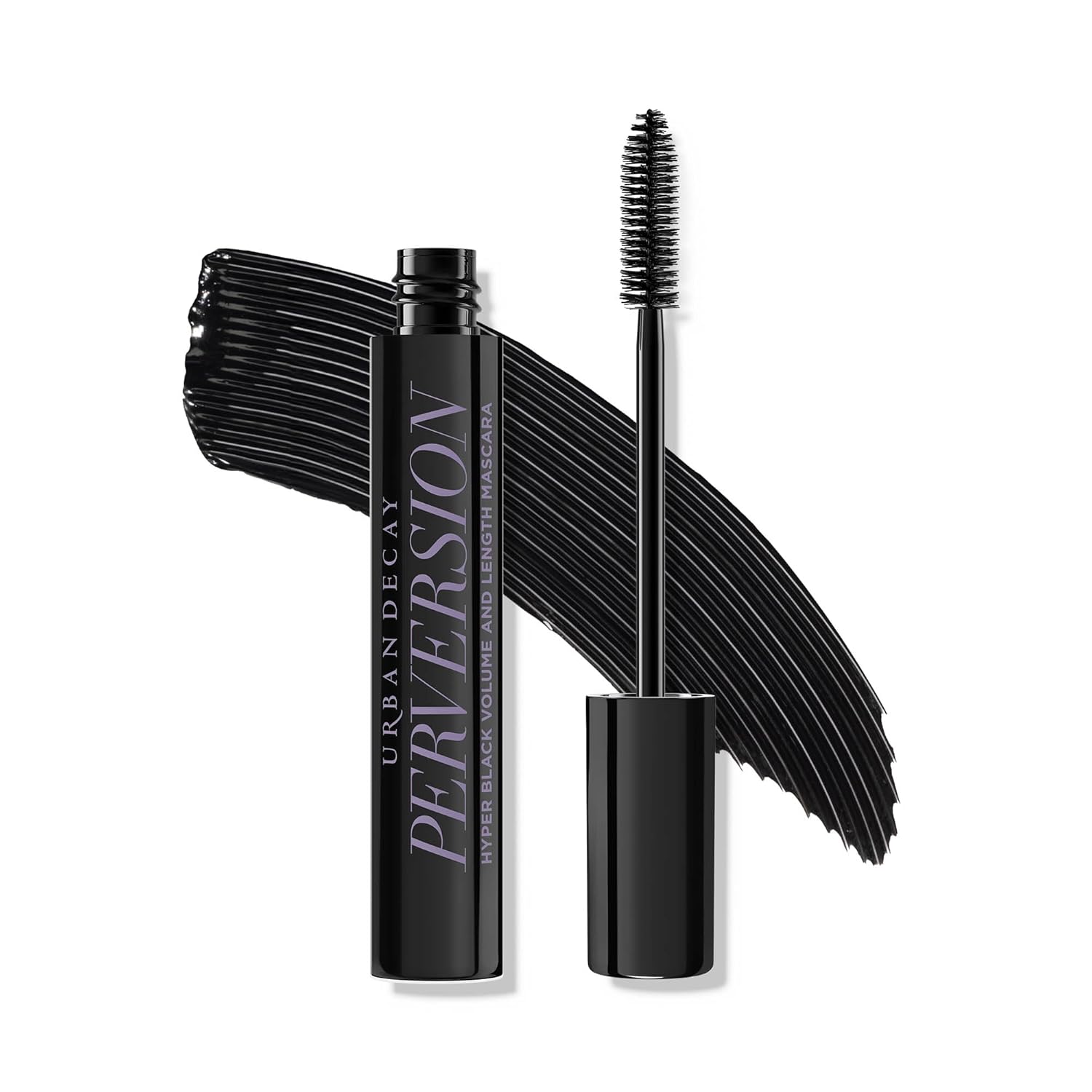 Urban Decay Perversion Volumizing Mascara - Black Lengthening & Volumizing Mascara, Smudge-Resistant, Flake-free, Up to 16HR Wear, Buildable, Curls & Separates Lashes, Vegan Formula, Cruelty-free