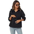 Womens Rain Jacket With Hood,Pullover,Packable,Lightweight,Windbreaker,Waterproof,Breathable.