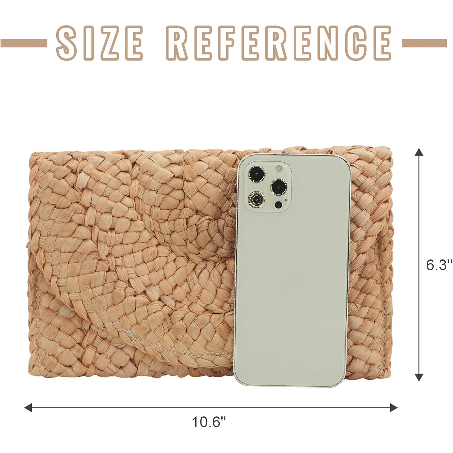 Freie Liebe Straw Clutch Purses For Women Summer Beach Bags Envelope Woven Clutch Handbags
