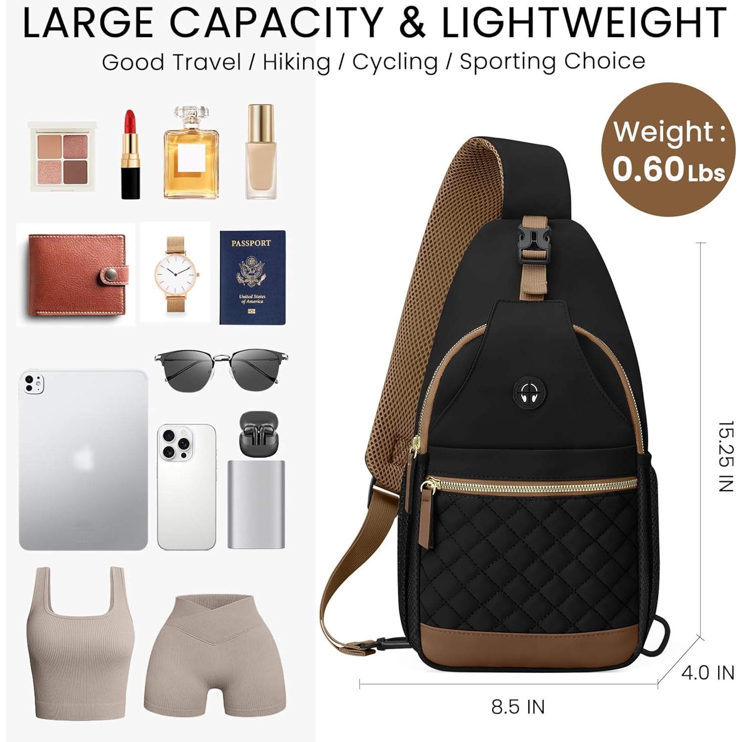 Small Crossbody Purses Bags For Women Men Travel, Chest Sling Bag Women Casual Cross Body Bag For Woman Sling Backpack