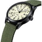 Ln Lenqin Mens Watches Unisex Military Sport Nylon Strap Stylish Luminous Fashion Analog Quartz Watch For Men Waterproof Army Tactical Casual Wristwatch