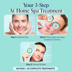 Spalife Cooling Cucumber Eye Pads | Spa Gifts & Korean Dark Circles & Puffy Eyes Treatment | Nourishing Cucumber Eye Pads | Eye Mask For Puffy Eyes Daily Depuffing Eye Patches | 4 Packs Of 12