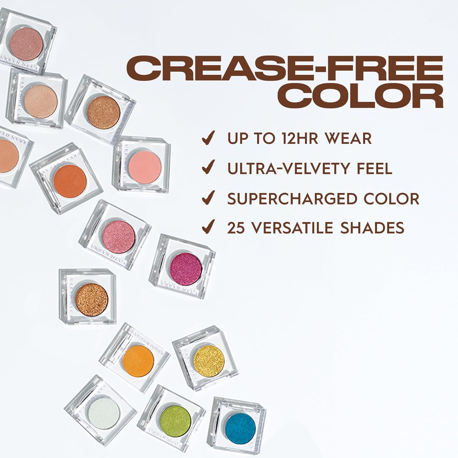 Urban Decay 24/7 Longwear Eyeshadow Single - High-Pigment Eye Shadow Compact, Smooth & Blendable Color, Up to 12HR Wear, Crease-free Makeup, Matte Satin Shimmer & Metallic Finishes, Vegan
