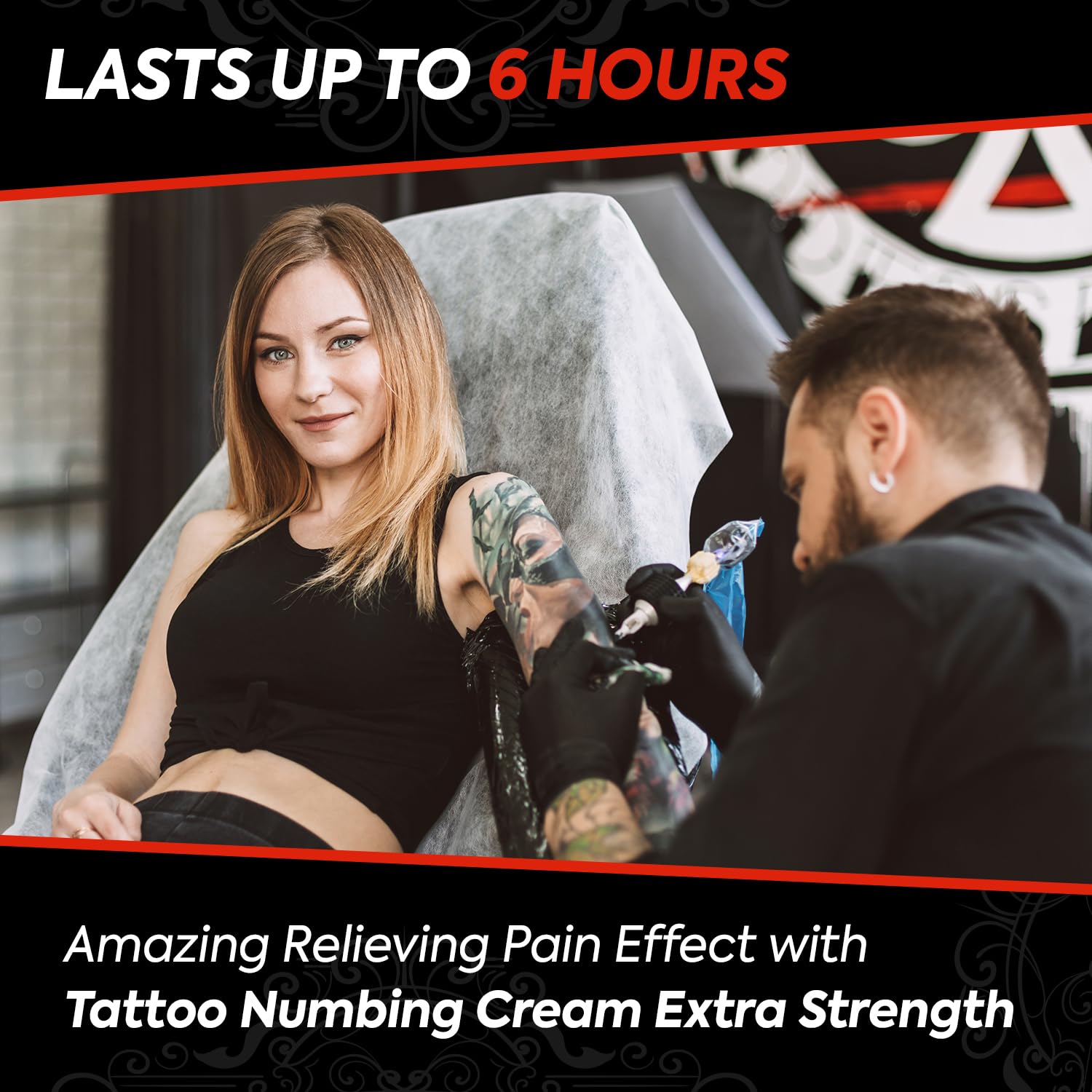Numbing Cream Extra Strength: Relief Long Lasting & Fast-Absorbing with Emu Oil and Arnica — Non-Greasy 50 mL