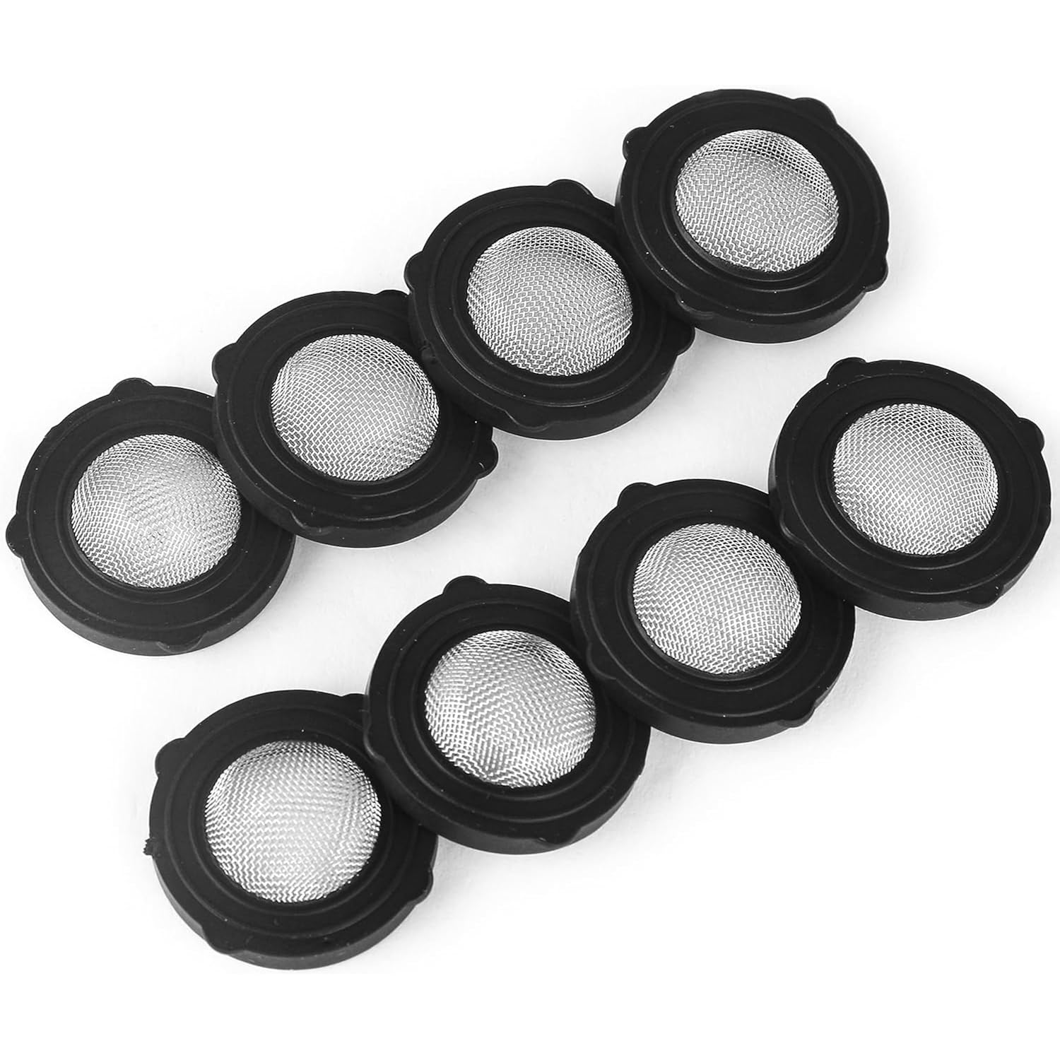 20 Pcs Hose Filter Washers, Garden Hose Filter Gasket Ruber Washers With Stainless Steel Screen, Fittings For 3/4'' Garden Hose Connector & 5/8" Washing Machine