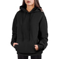 Oversized Pullover Hoodie For Women Soft Fleece Cotton Blend, Cozy Everyday Sweatshirt
