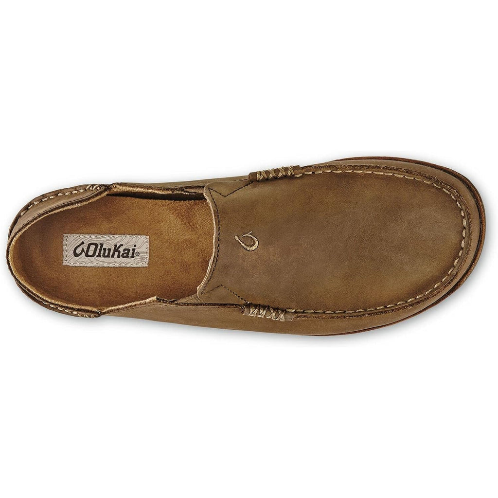 Olukai Moloa Men'S Premium Leather Shoes, Easy Slip On & Off Design, Casual & Versatile Loafer, Drop-In Heel & Enhanced Traction