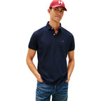 Tommy Hilfiger Mens Short Sleeve Cotton Pique Polo Shirt In Regular Fit