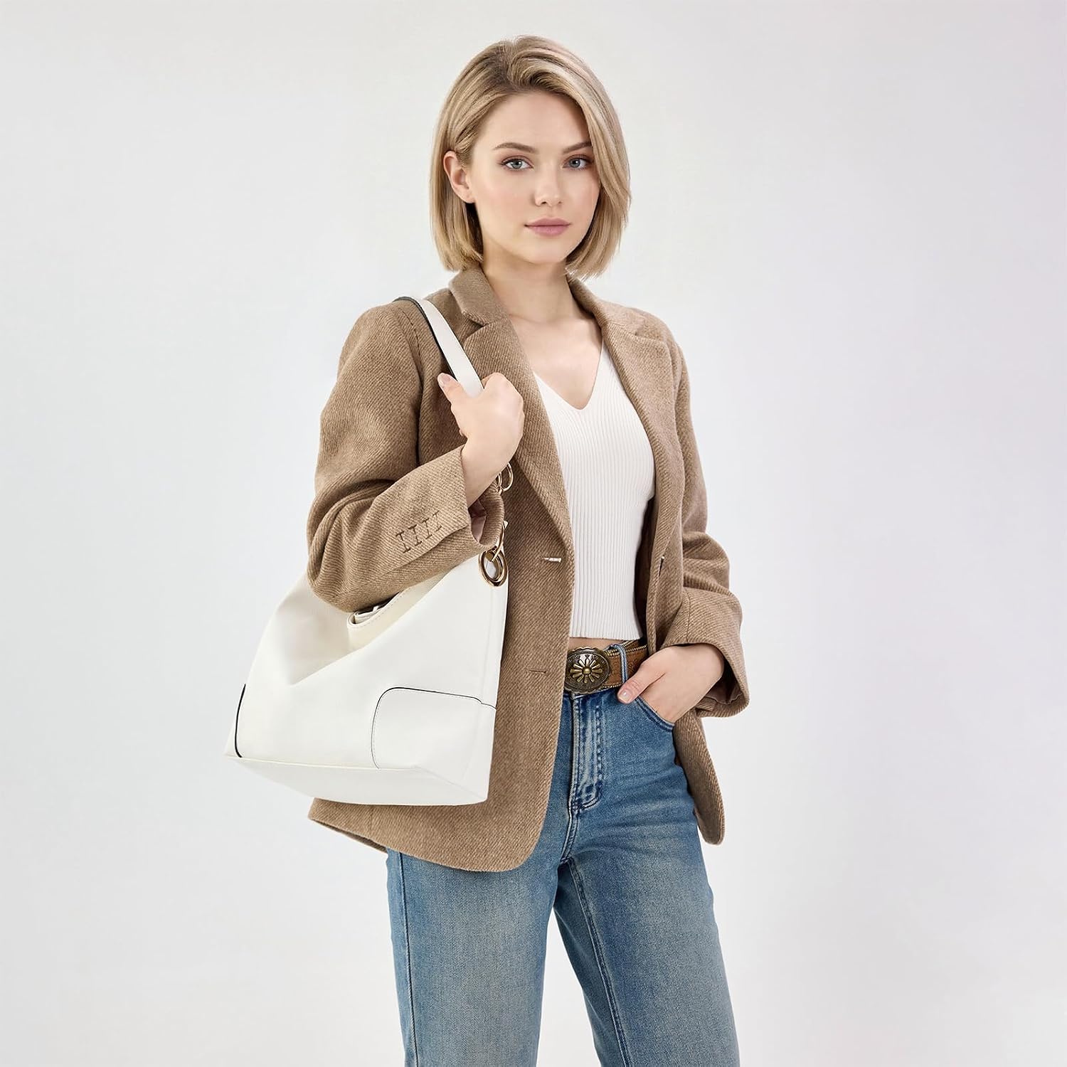Montana West Hobo Bags For Women Top Handle Satchel Shoulder Purse Bucket Handbag