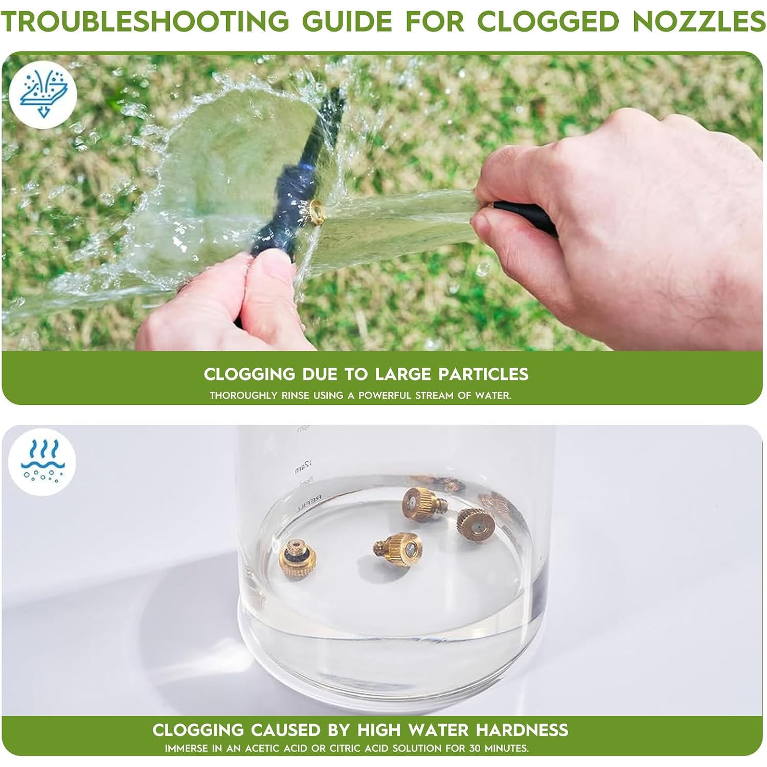 30Ft Outdoor Misting Cooling System‌ - Patio Garden Kit With ‌Brass Nozzles & Uv Tubing‌, Diy Install For ‌Pool, Bbq, Greenhouse‌, Water-Saving High Pressure Cooler