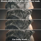 Just for Men Control GX Grey Reducing Beard Wash Shampoo with Keratin, Gradually Colors Mustache and Beard, Leaves Facial Hair Thicker Softer and Fuller, 4 Fl Oz - Pack of 1 (Packaging May Vary)