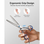 Hair Thinning Scissors Ulg Professional Barber’S Texturizing Teeth Shears For Hairdressing, Salon And Home Use Thinning Shears For Hair Cutting, Made Of Japanese Stainless Steel, 6.5 Inch
