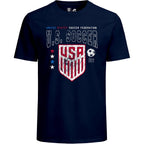 Icon Sports Officially Licensed Us Soccer Federation Cotton T-Shirt - Unisex Adult
