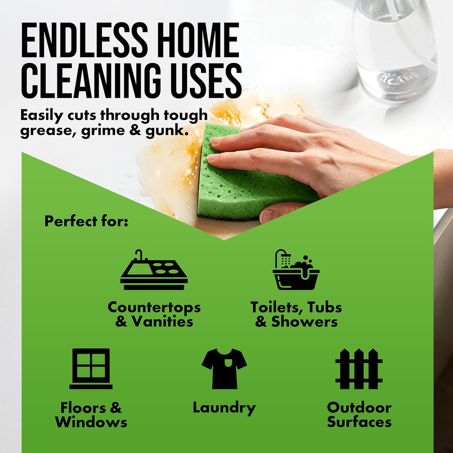 Harris 30% Vinegar Concentrated Extra Strength — All Purpose Cleaner For Home, Garden & Patio