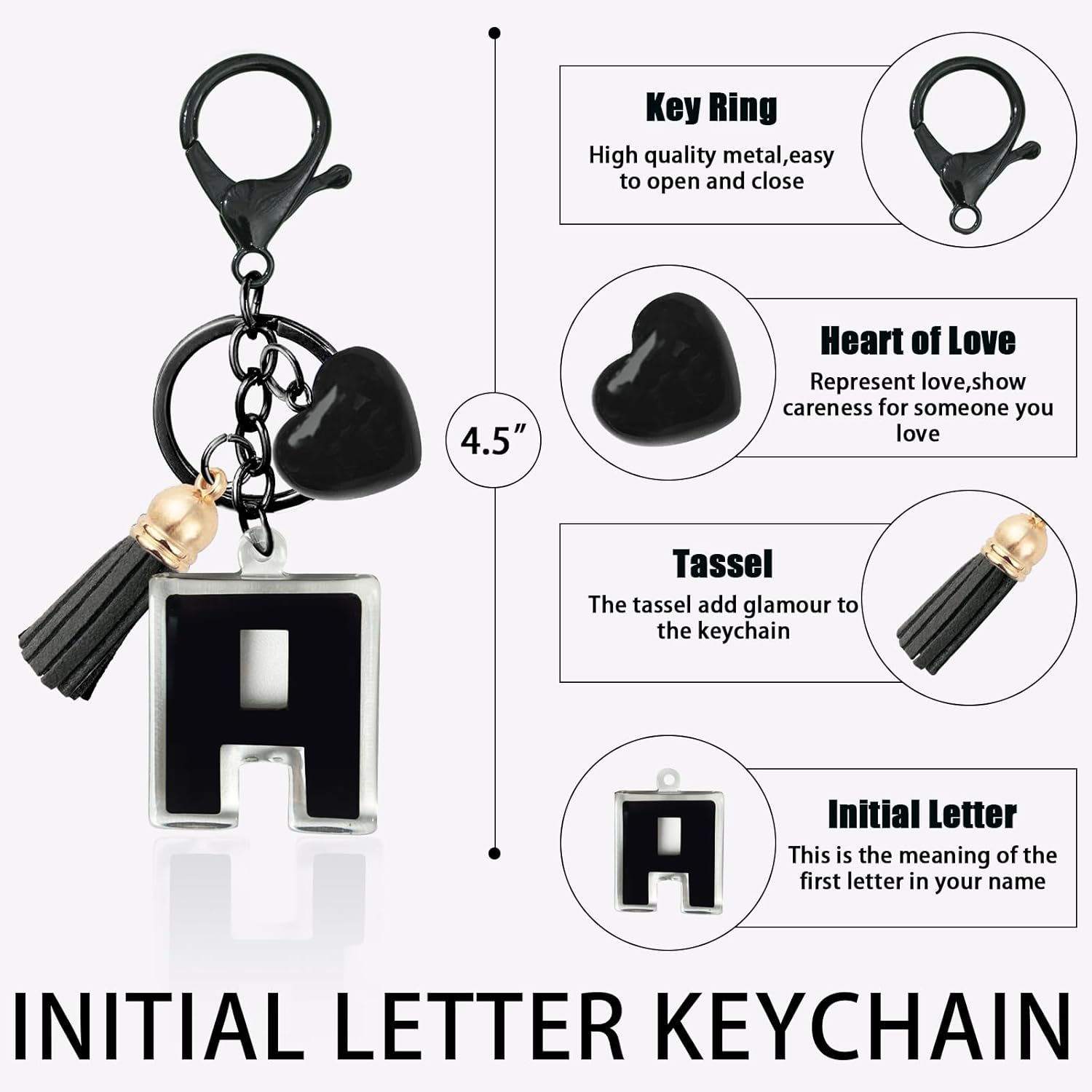 Initial Letter A-Z Keychains for Women,Pixel Letter Keychain Gifts for Girls Alphabet Keyring for Hangbag Backpack