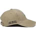 Atticus Poetry Hat, Embroidered Brushed Cotton Women’s Baseball Hat Unisex Fit, Adjustable One Size