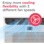 Frigidaire 6,000 Btu Window Air Conditioner With Remote Control, Cools Up To 250 Sq. Ft., Quiet Operation, Eco Mode, 3 Fan Speeds, Auto Restart, White