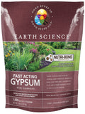 Earth Science Fast Acting Gypsum Granules—5 Lb— Soil Conditioner Adds Calcium, Repairs Salt Damage & Root Growth With Nutri-Bond Runoff Reduction Technology