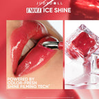 JUDYDOLL Ice Watery Lip Gloss, GEN-2,Moisturizing Liquid Lipstick with Hyaluronic Acid & Collagen,Long-lasting Mirror Lip Glazes with Iron Applicator(06 Olong Classic)