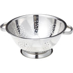 Excelsteel Heavy Duty Stainless Steel Colander 5 Qt | Easy Grip Handles | Self-Draining Base | Mirror Polished | Dishwasher Safe | Pack Of 1