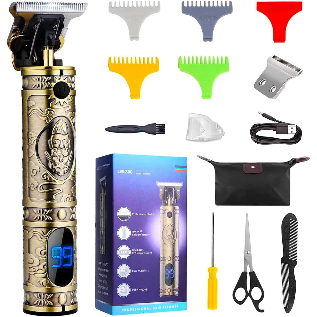 Suttik Hair Clippers For Men With Replacement Blade, Professional Hair Trimmer For Barber, T-Blade Edgers Clippers, Close-Cutting Trimmers, Cordless Clippers For Hair Cutting
